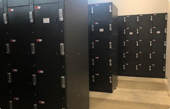 storage lockers for patrons of Melbourne Museum