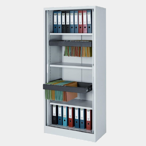 tambour cabinets and filing cabinets by stronghold